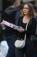 LILY-ROSE DEPP Out for Pizza in New York 05/30/2018