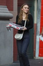 LILY-ROSE DEPP Out for Pizza in New York 05/30/2018