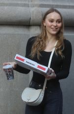 LILY-ROSE DEPP Out for Pizza in New York 05/30/2018