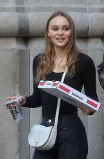 LILY-ROSE DEPP Out for Pizza in New York 05/30/2018