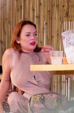 LINDSAY LOHAN at a Beach in Mykonos 06/17/2018