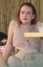 LINDSAY LOHAN at a Beach in Mykonos 06/17/2018