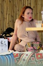 LINDSAY LOHAN at a Beach in Mykonos 06/17/2018
