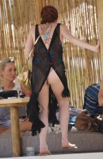 LINDSAY LOHAN at Lohan Beach House in Mykonos 06/07/2018