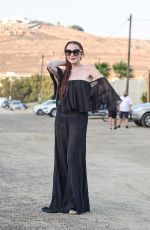 LINDSAY LOHAN Out in Mykonos 06/11/2018