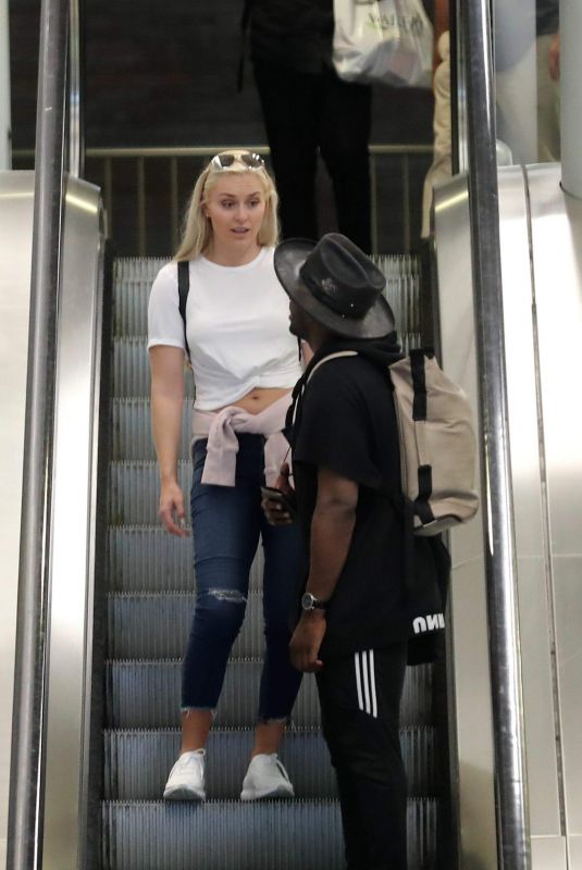 LINDSAY VONN Arrives at Roissy Airport in Paris 06/25/2018