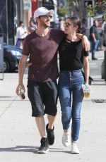 LIZZY CAPLAN and Tom Riley Out Shopping in Beverly Hills 06/20/2018
