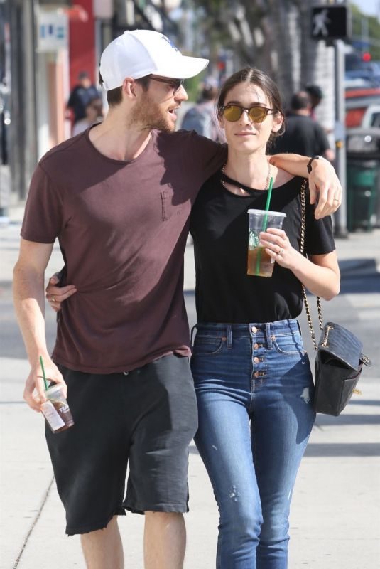 LIZZY CAPLAN and Tom Riley Out Shopping in Beverly Hills 06/20/2018