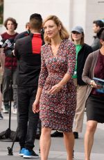 LOLA GLAUDINI on the Set of Ray Donovan at Washington Square Park in New York 06/18/2018