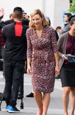LOLA GLAUDINI on the Set of Ray Donovan at Washington Square Park in New York 06/18/2018