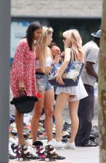 LOTTIE MOSS and TINA STINNES Out in Barcelona 06/13/2018