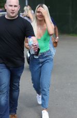 LOUISA JOHNSON Arrives at The Mighty Hoopla Festival in London 06/03/2018