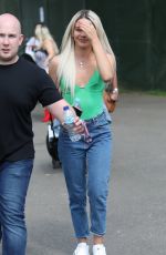 LOUISA JOHNSON Arrives at The Mighty Hoopla Festival in London 06/03/2018