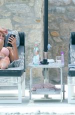 LUCY and TIFFANY WATSON in Bikinis on Holiday in Mykonos 06/20/2018