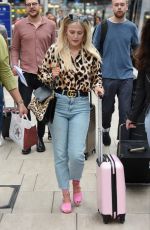 LUCY FALLON and JULIA GOULDING at Manchester Piccadilly Train Station 06/02/2018