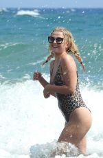 LUCY FALLON in Swimsuit at a Beach in Nicosia 06/22/2018