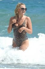 LUCY FALLON in Swimsuit at a Beach in Nicosia 06/22/2018