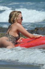 LUCY FALLON in Swimsuit at a Beach in Nicosia 06/22/2018