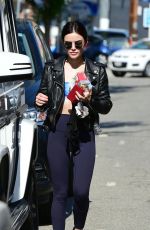 LUCY HALE Heading to a Gym in Los Angeles 06/26/2018