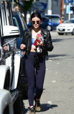 LUCY HALE Heading to a Gym in Los Angeles 06/26/2018