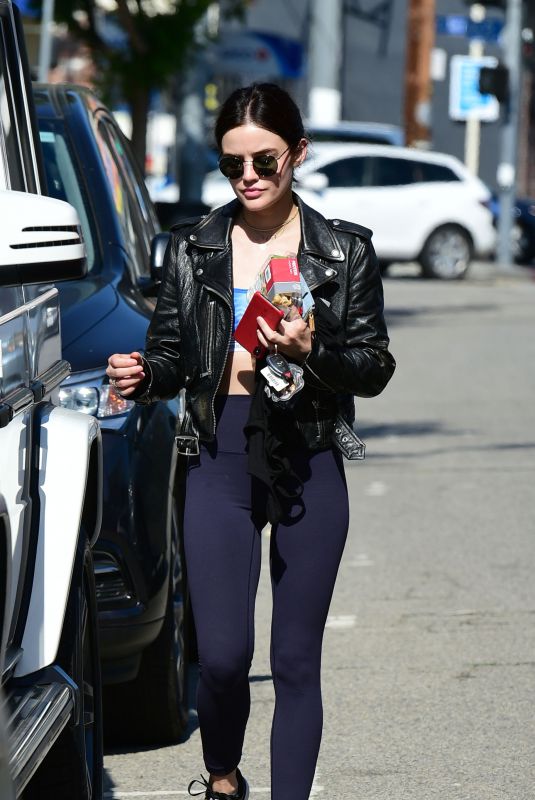 LUCY HALE Heading to a Gym in Los Angeles 06/26/2018