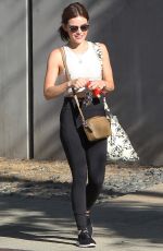 LUCY HALE Leaves a Gym in Los Angeles 06/19/2018
