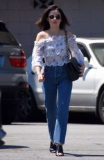 LUCY HALE Leaves a Gym in Studio City 06/25/2018