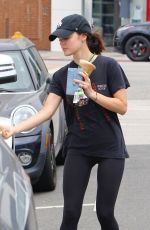 LUCY HALE Out at Starbucks for Coffee in Los Angeles 06/23/2018