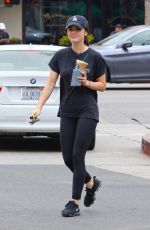 LUCY HALE Out at Starbucks for Coffee in Los Angeles 06/23/2018