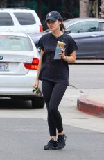 LUCY HALE Out at Starbucks for Coffee in Los Angeles 06/23/2018