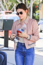 LUCY HALE Out for a Cogffee in Studio City 06/19/2018