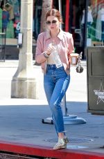 LUCY HALE Out for a Cogffee in Studio City 06/19/2018