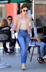 LUCY HALE Out for a Cogffee in Studio City 06/19/2018