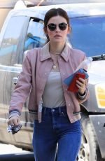 LUCY HALE Out for a Cogffee in Studio City 06/19/2018