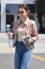 LUCY HALE Out for a Cogffee in Studio City 06/19/2018