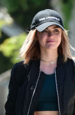 LUCY HALE Out for Coffee in Los Angeles 06/09/2018