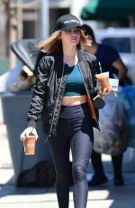 LUCY HALE Out for Coffee in Los Angeles 06/09/2018