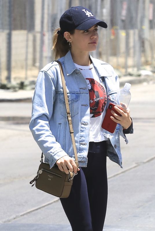 LUCY HALE Out in Los Angeles 06/15/2018