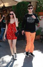 MADISON BEER and Zack Bia Out for Lunch at Il Pastaio in Los Angeles 06/11/2018