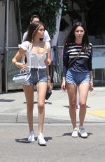 MADISON BEER in Denim Shorts Out Shopping in Beverly Hills 06/29/2018