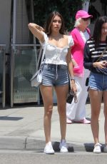 MADISON BEER in Denim Shorts Out Shopping in Beverly Hills 06/29/2018