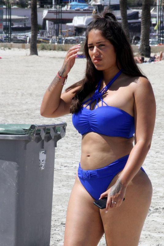 MALIN ANDERSSON in Bikini on the Beach in Majorca 06/25/2018