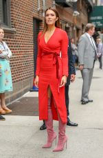 MANDY MOORE Arrives at Late Show with Stephen Colbert in New York 06/06/2018