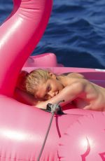 MARIA PETRIC LEVSHANOV in Bikini at a Boat in Ibiza 06/15/2018