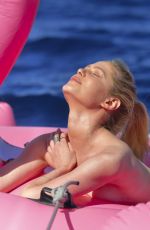 MARIA PETRIC LEVSHANOV in Bikini at a Boat in Ibiza 06/15/2018