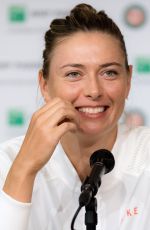 MARIA SHARAPOVA at Press Conference at French Open Tennis Tournament 06/02/2018