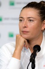 MARIA SHARAPOVA at Press Conference at French Open Tennis Tournament 06/02/2018