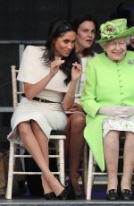 MEGHAN MARKLE and Queen Elizabeth II at Chester 06/14/2018
