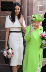 MEGHAN MARKLE and Queen Elizabeth II at Chester 06/14/2018