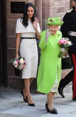 MEGHAN MARKLE and Queen Elizabeth II at Chester 06/14/2018